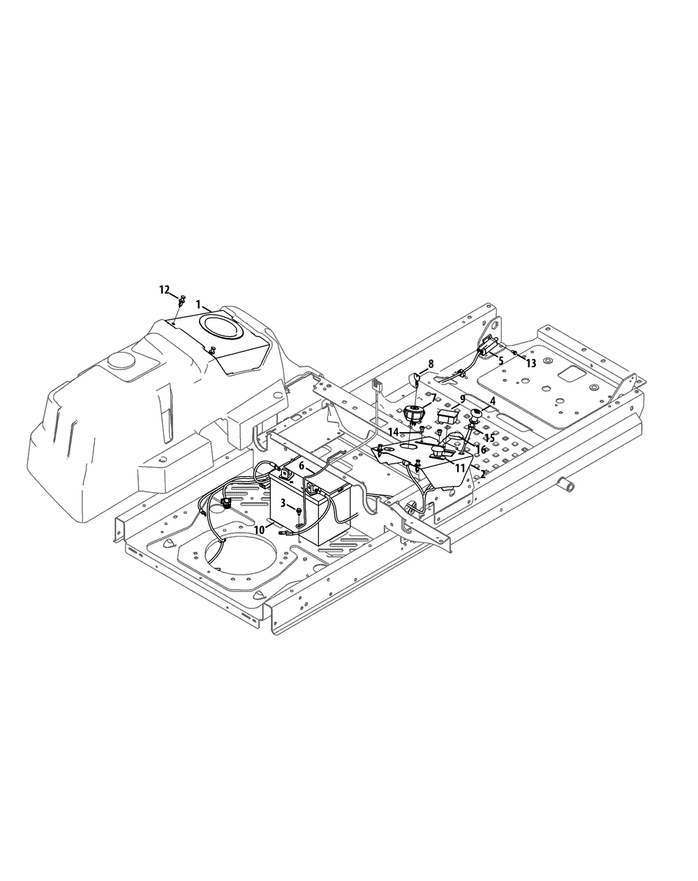 Electrical Diagram and Parts List for Z-FORCESZ60 (53FJD-53FJD050)(2015) Cub Cadet Lawn Tractor